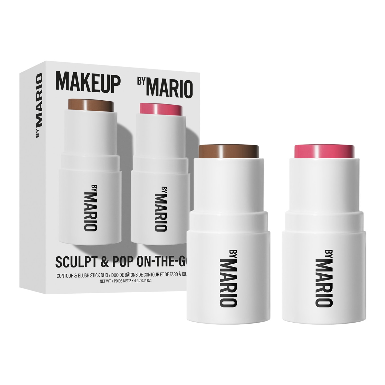 Makeup By Mario - Sculpt & Pop On The go - Duo Mini Kontur I Róż - Set Dark & Raspberry - Dla Kobiet